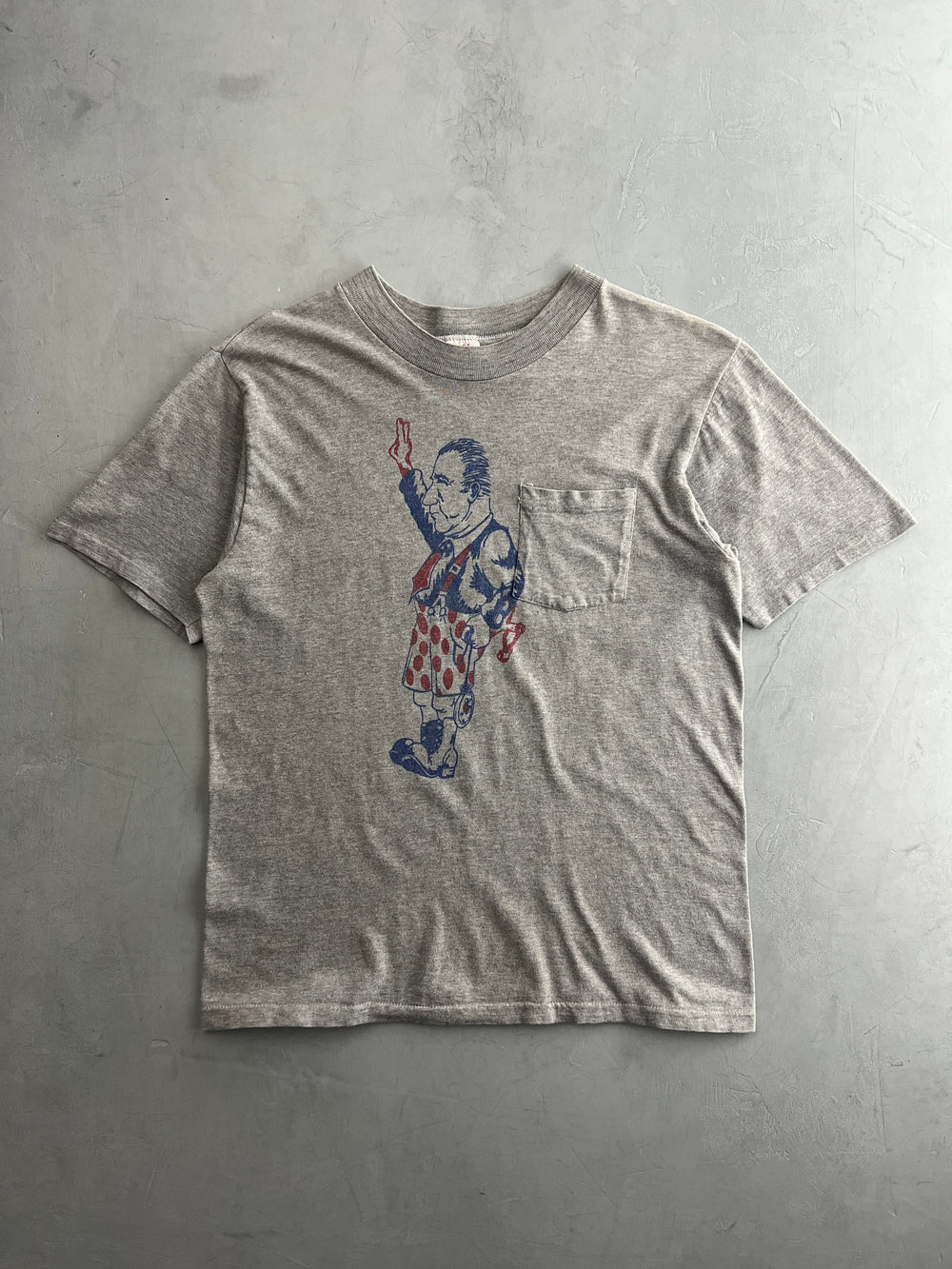 60's Richard Nixon Pocket Tee [M]