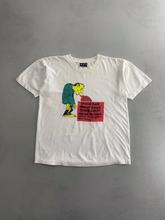 80's Indonesian Grandpa Tee [L]