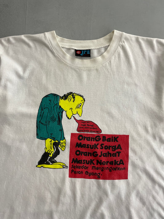 80's Indonesian Grandpa Tee [L]