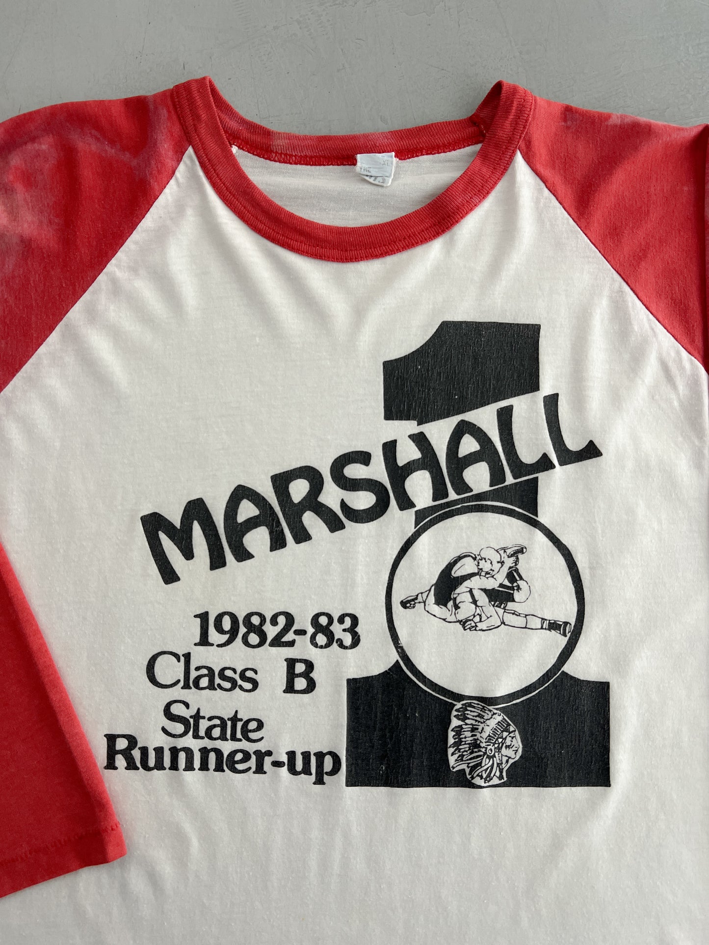 1980's Marshall Wrestling Raglan [L/XL]