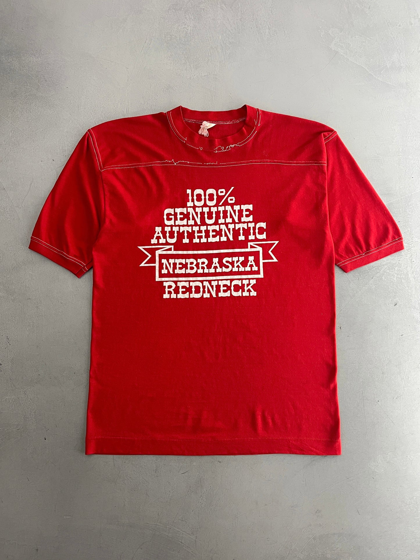 1980's Nebraska Redneck Jersey Tee [L]