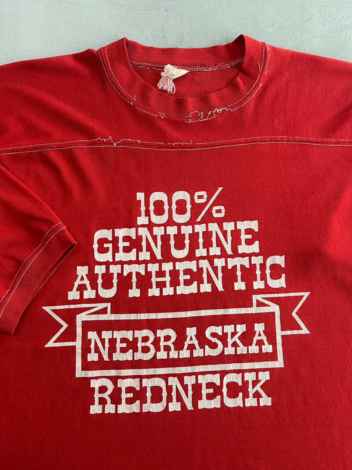 1980's Nebraska Redneck Jersey Tee [L]