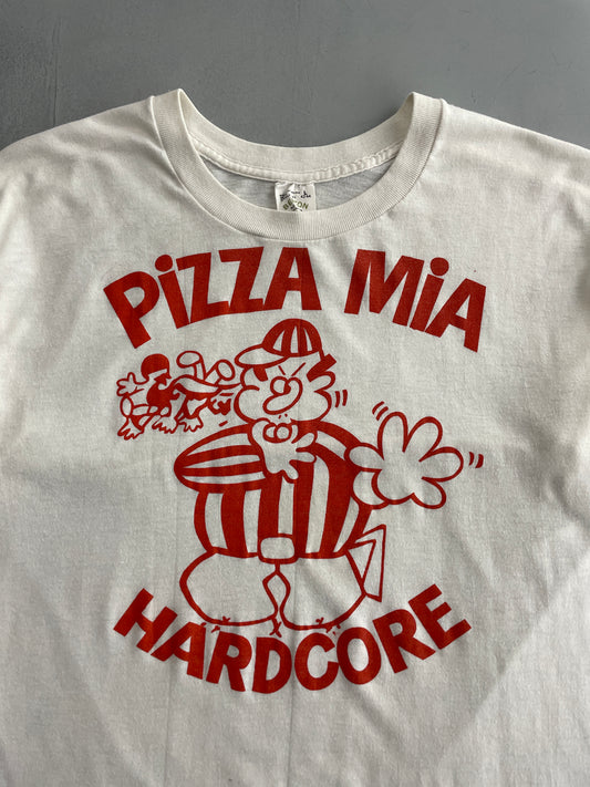 80's Pizza Mia Hardcore Tee [L]