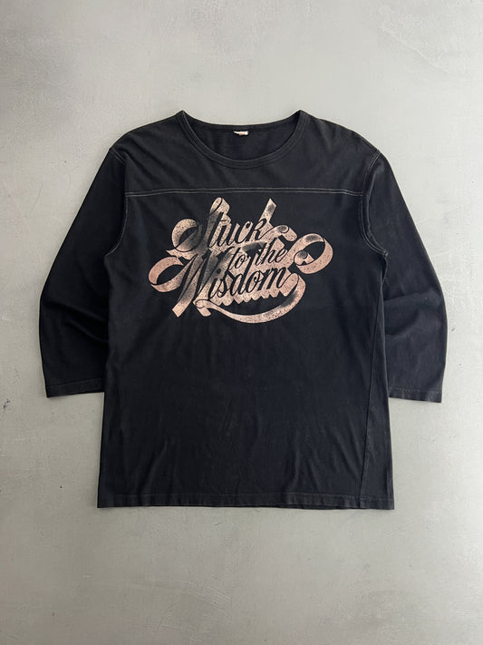 1970's 'Sparkly' Stuck To The Wisdom Jersey Tee [L]