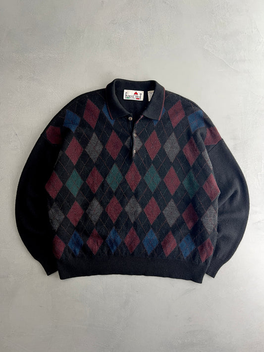 Florence Tri-coat Diamond Sweater [XL]