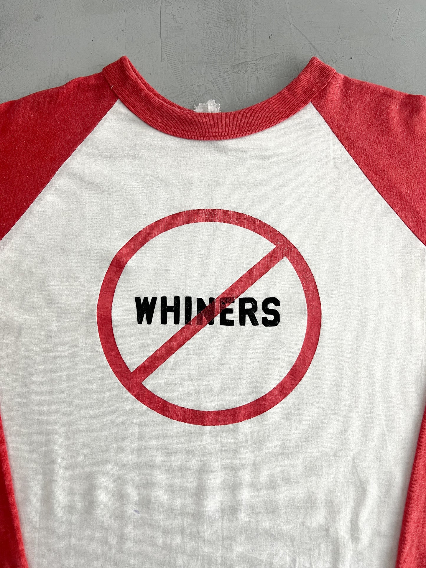 1980's No Whiners Raglan Tee [XL]