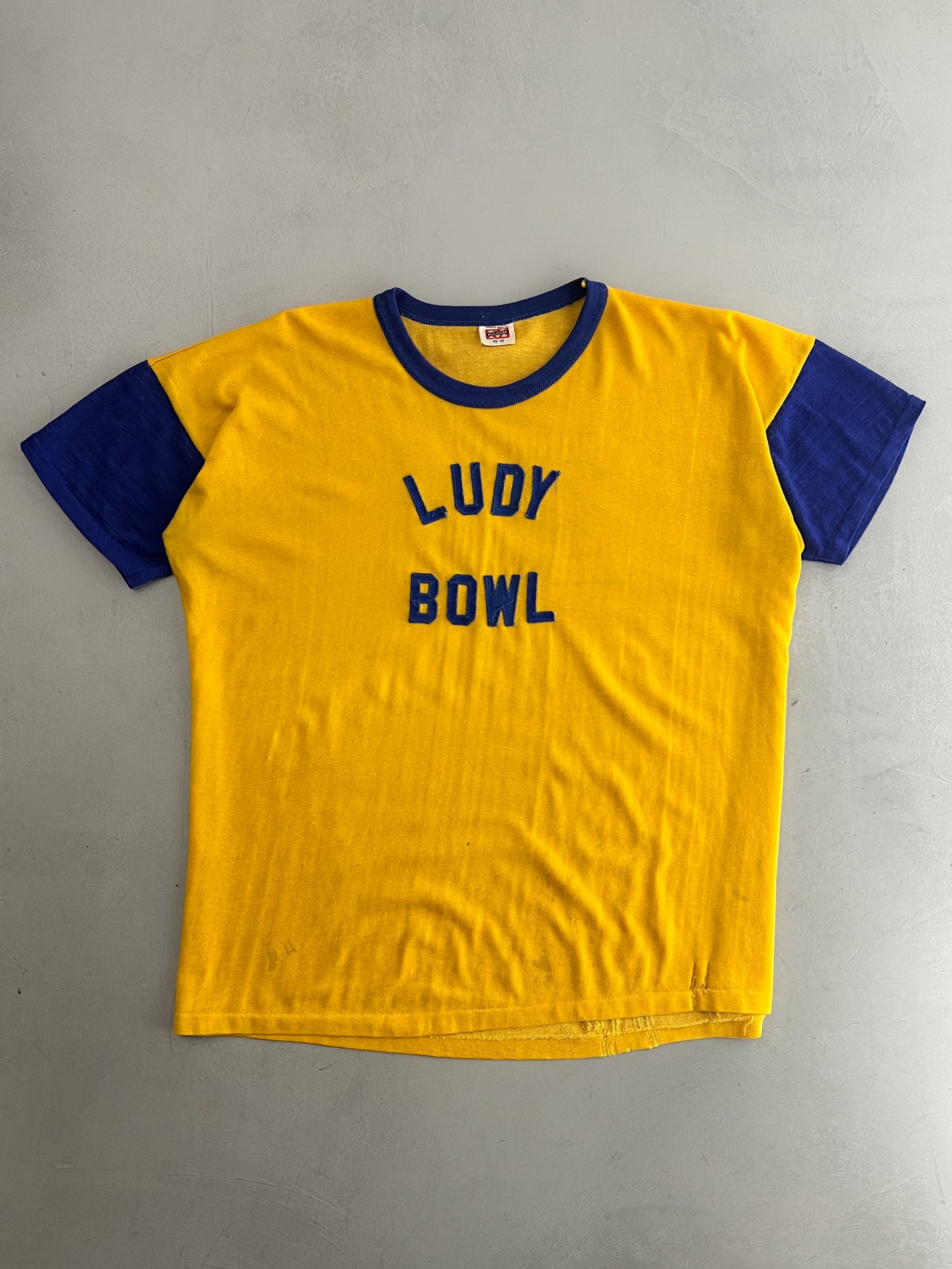 1960's Ludy Bowl Durene Jersey Tee [XL]