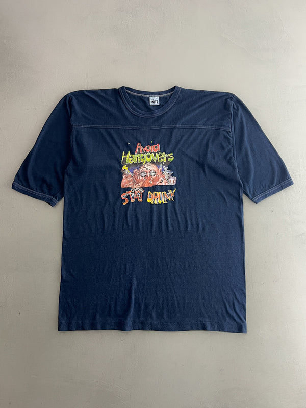 1970's "Avoid Hangovers" Jersey Tee [L]