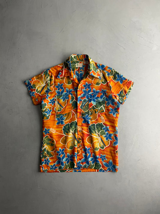 70's Rayon Hawaiian Shirt [M]