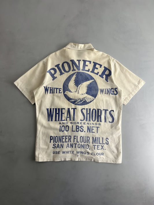 Pioneer Wheat Shorts Grain Bag Shirt [XL]