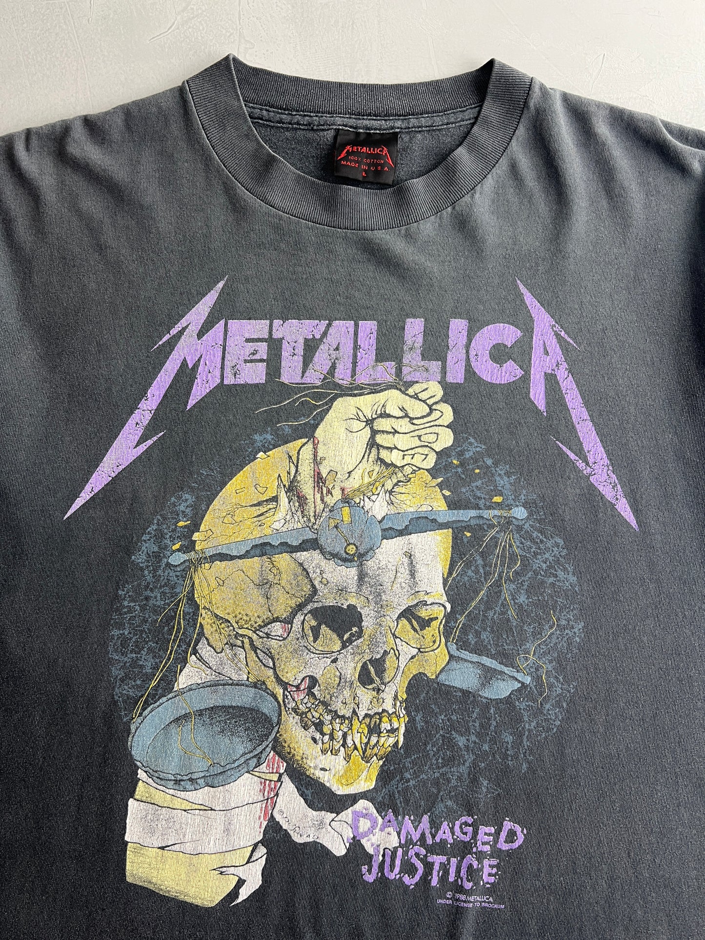 '88 Metallica 'And Justice For All' Tour Tee [L]