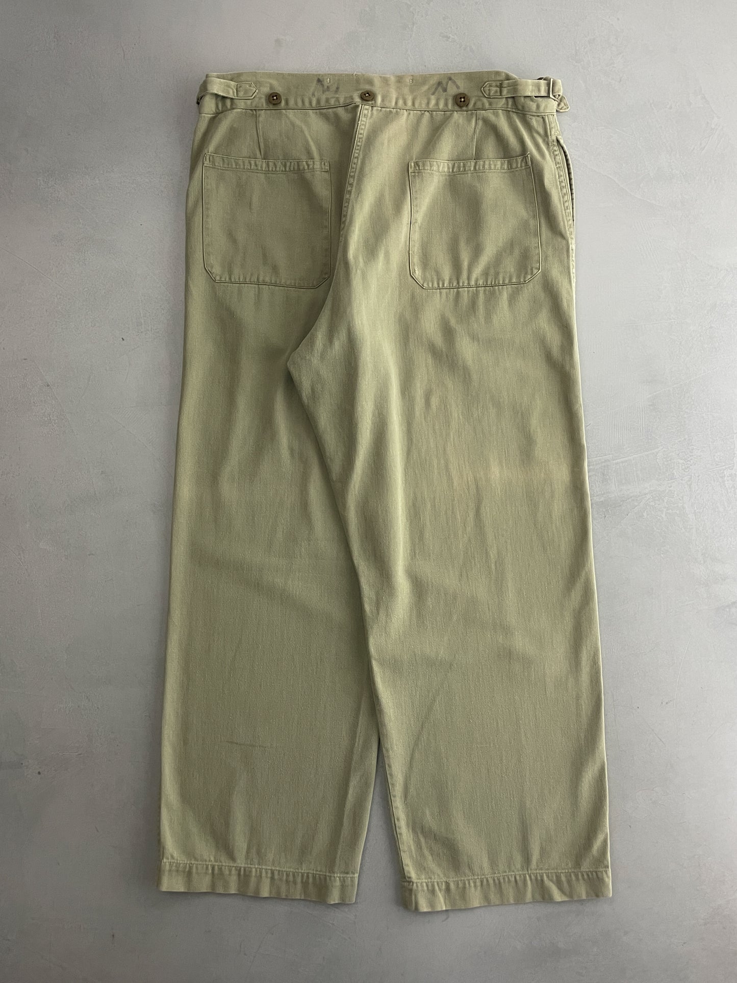 50's Aus Military Press Stud Pants [36"]