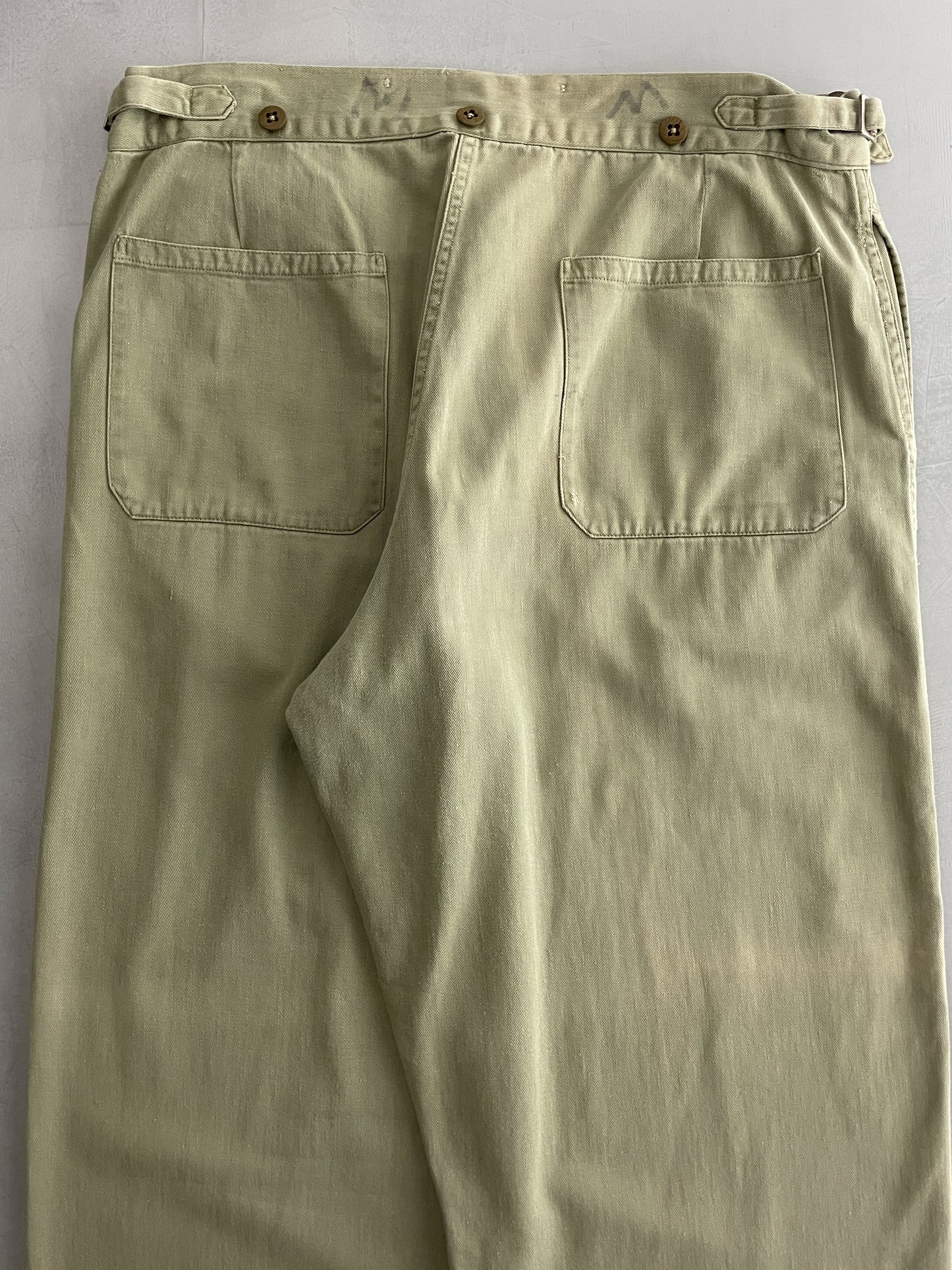 50's Aus Military Press Stud Pants [36"]