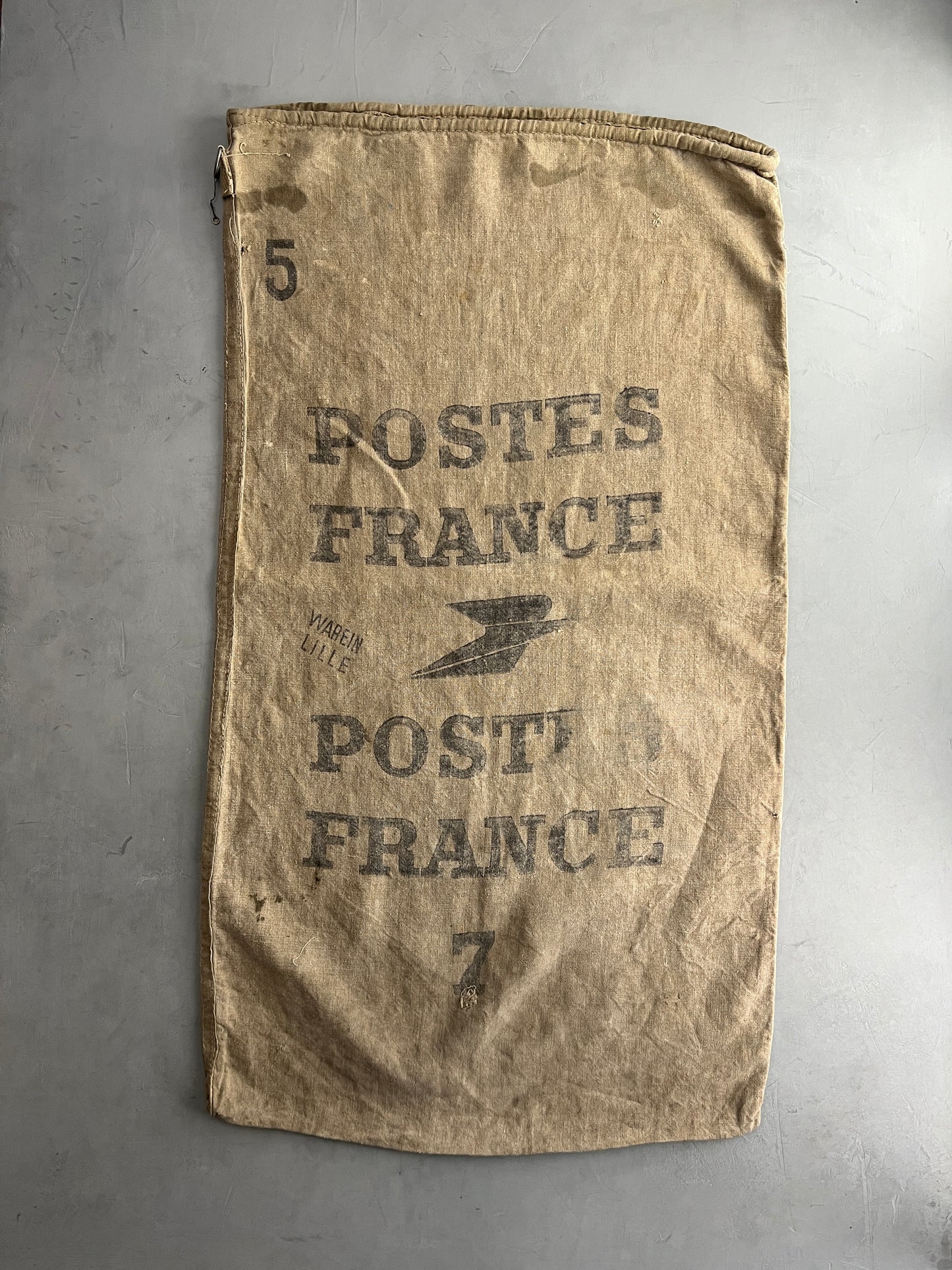 Giant Antique French Mail Bag