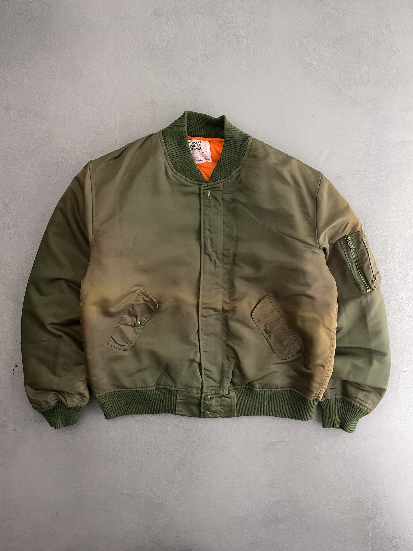 Sun-Faded MA-1 Flight Jacket [L]
