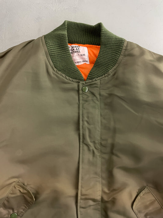 Sun-Faded MA-1 Flight Jacket [L]
