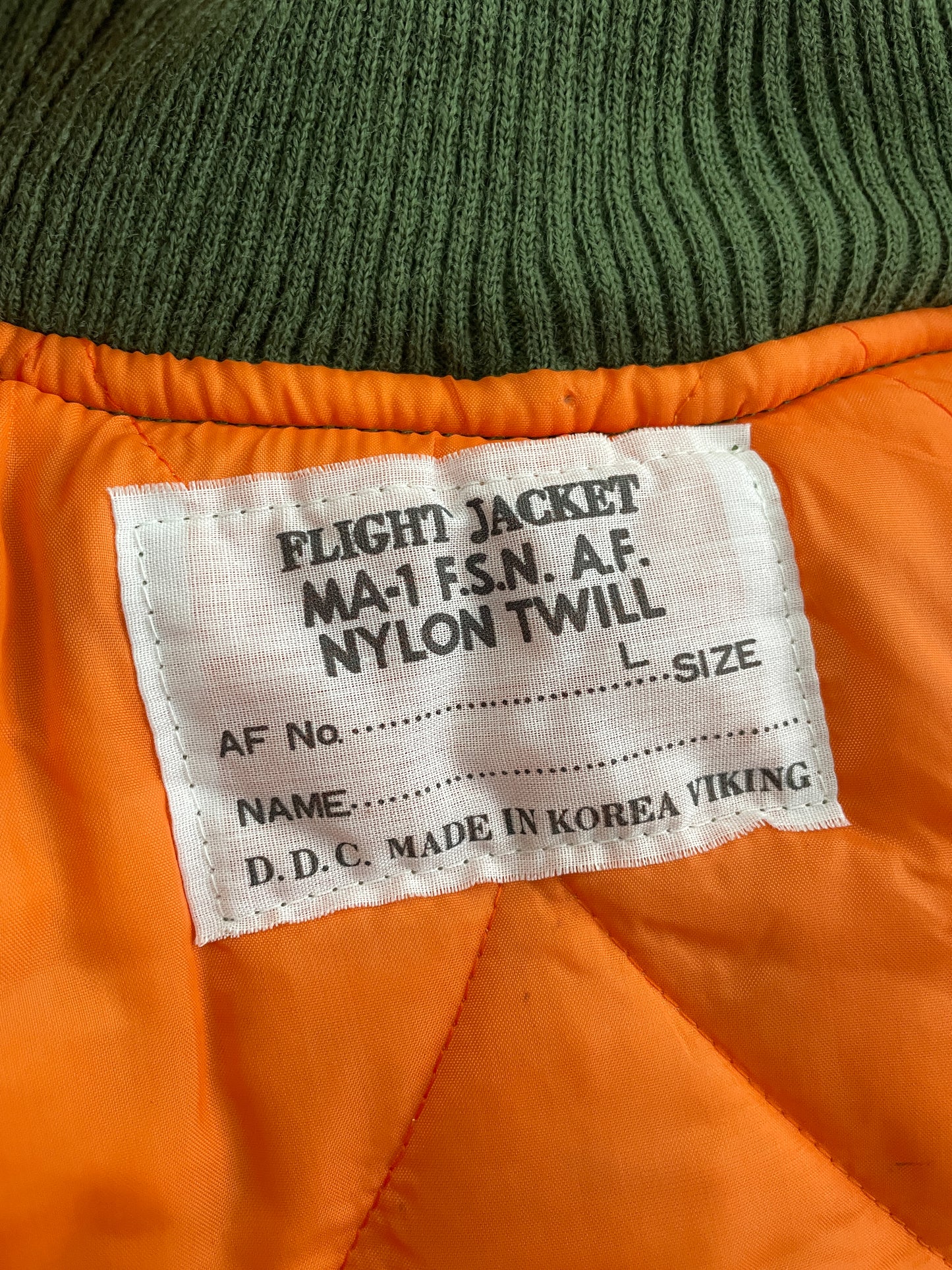Sun-Faded MA-1 Flight Jacket [L]