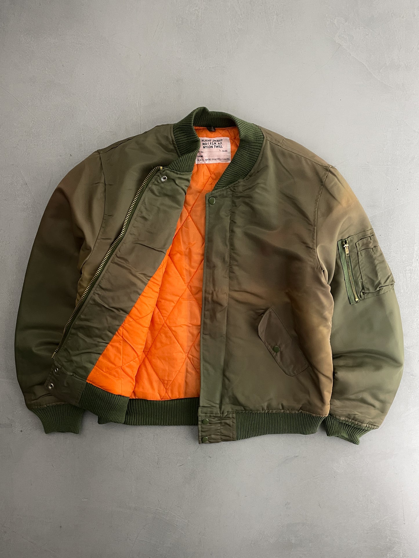 Sun-Faded MA-1 Flight Jacket [L]
