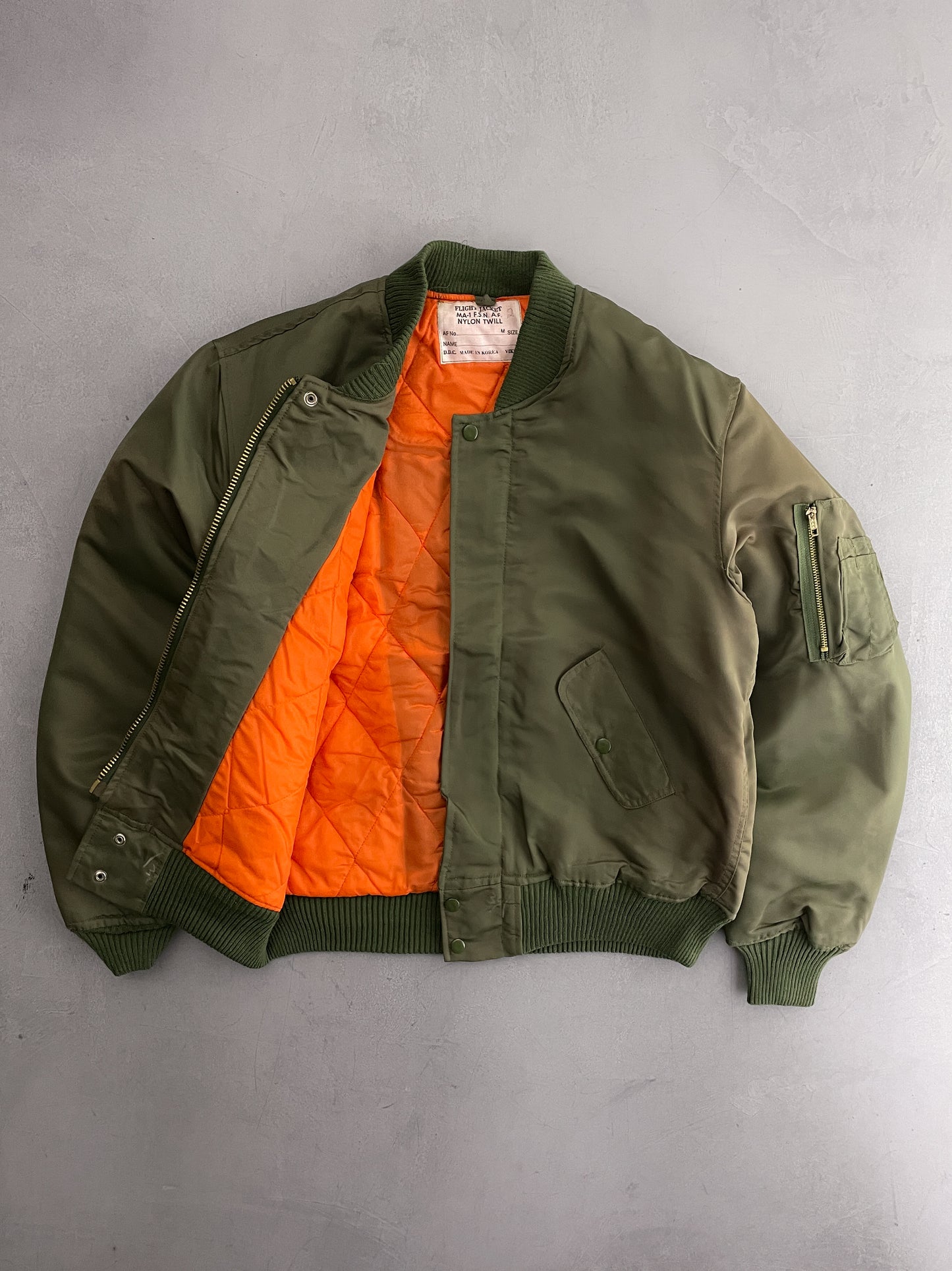Sun-Faded MA-1 Flight Jacket [M]