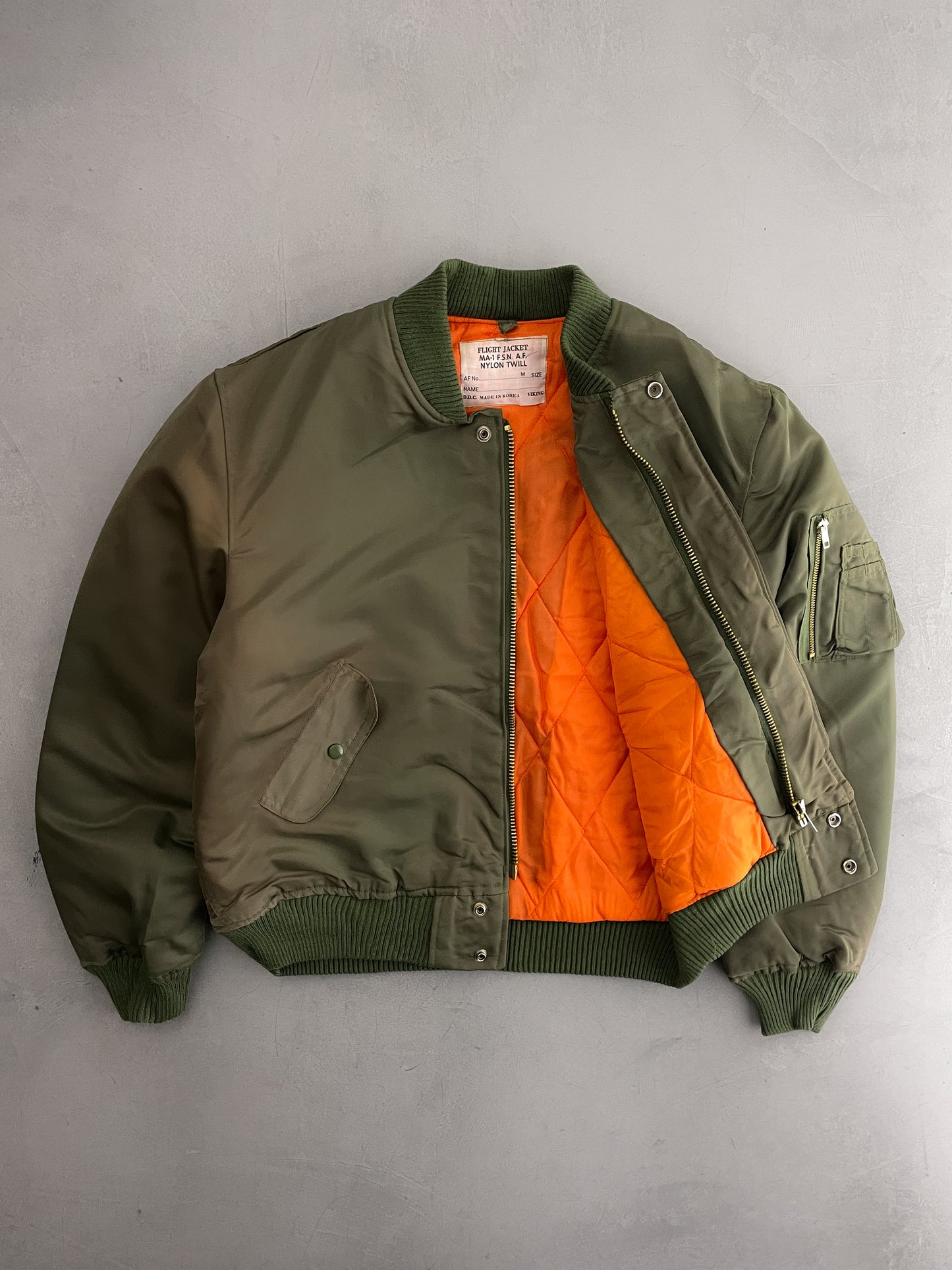 Sun-Faded MA-1 Flight Jacket [M]