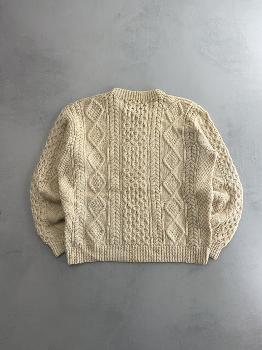 Cable-Knit Sweater [XL]