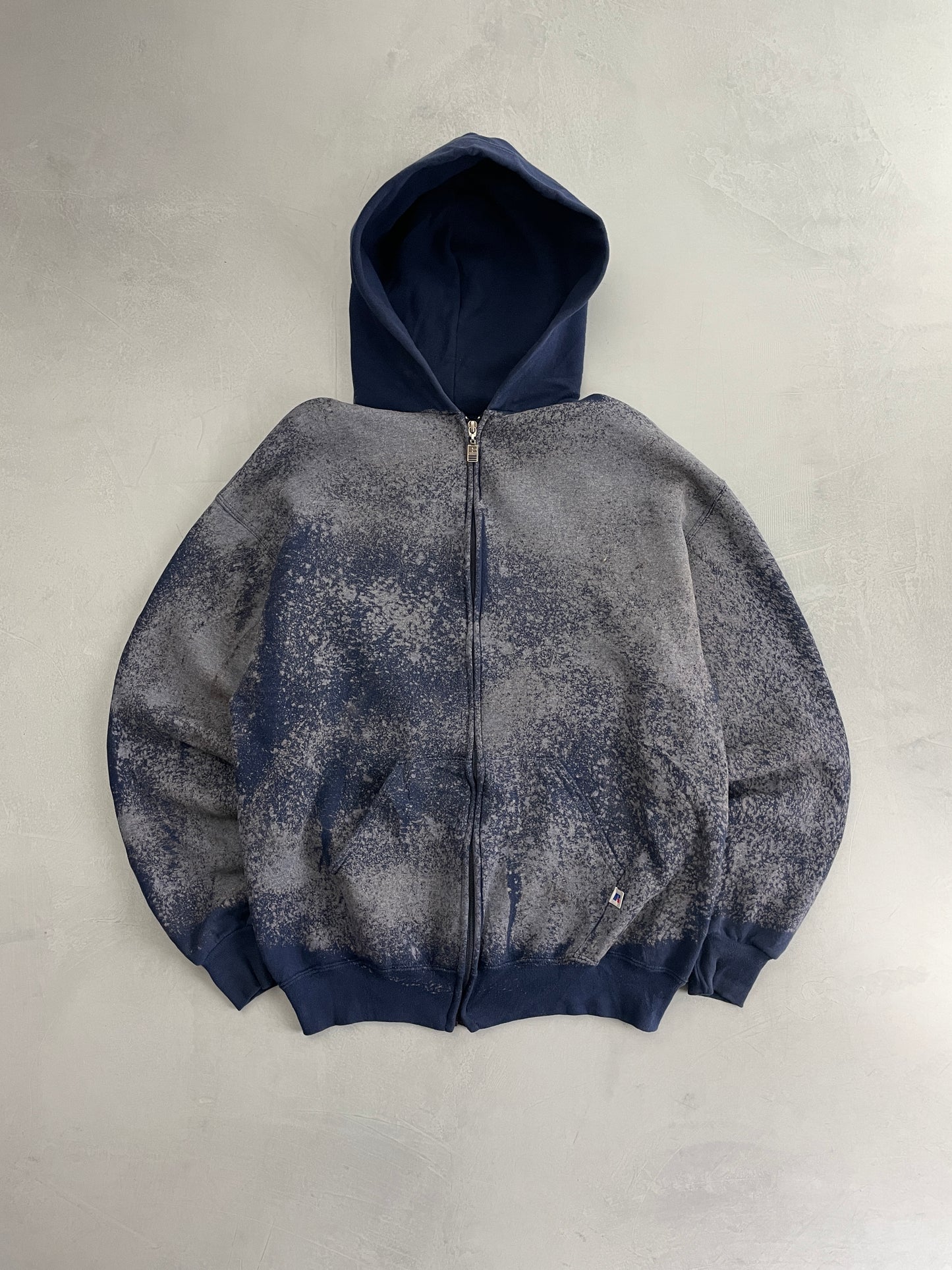 Bleached Made in USA Russel Zip Hoodie [L]