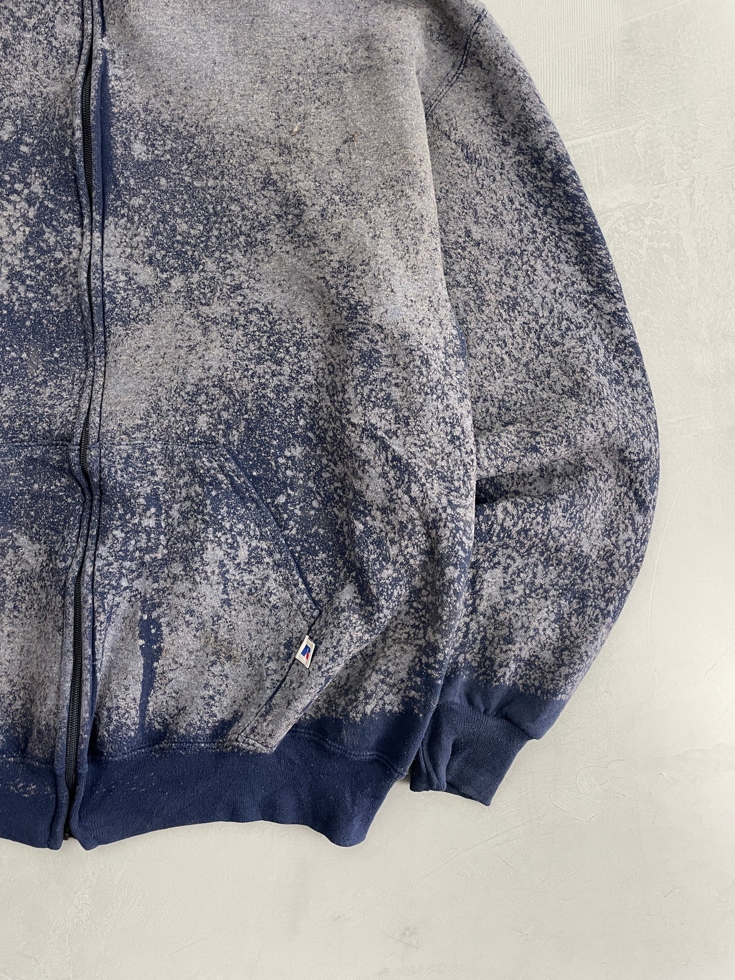 Bleached Made in USA Russel Zip Hoodie [L]