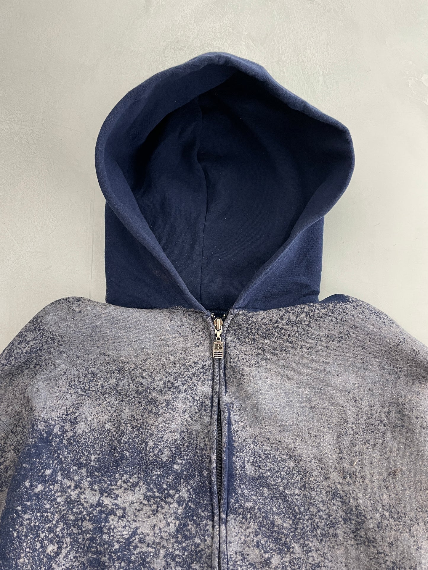 Bleached Made in USA Russel Zip Hoodie [L]