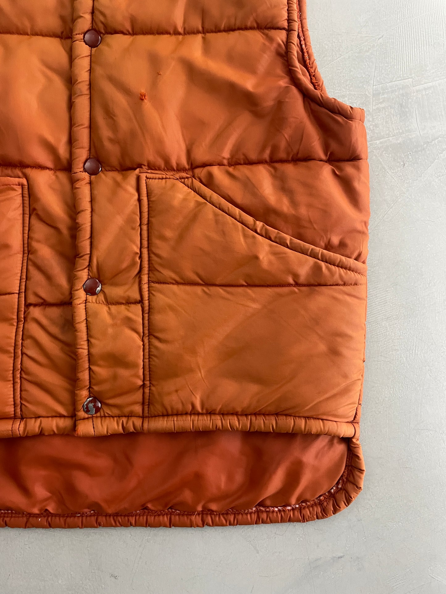 Sun-faded J.C.Penney Down Vest [S/M]