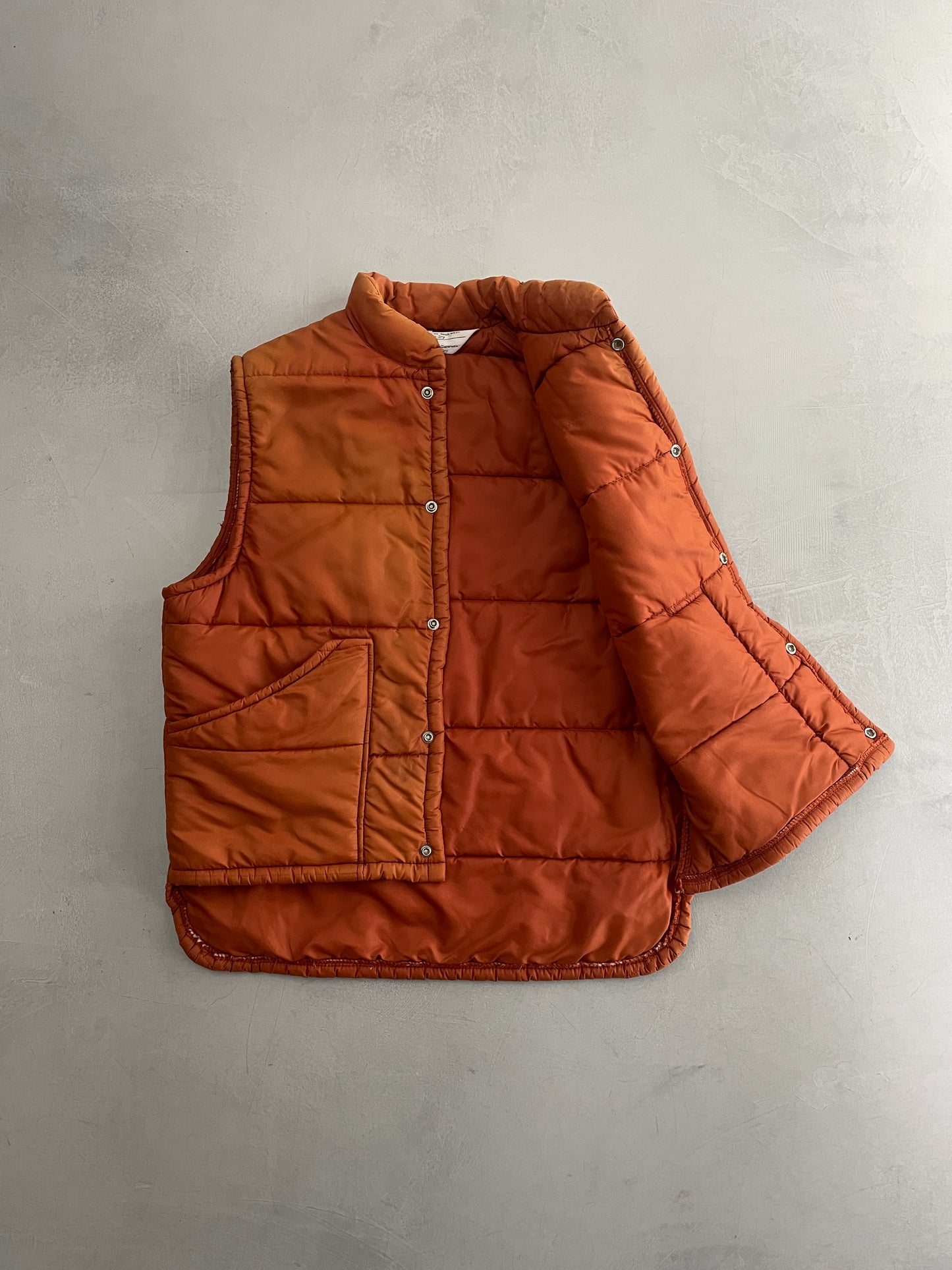 Sun-faded J.C.Penney Down Vest [S/M]