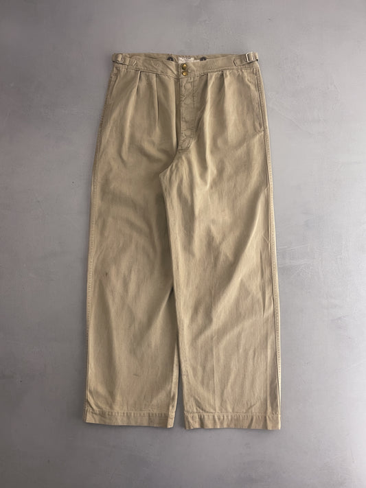 50's Aus Military Press Stud Pants [34"]