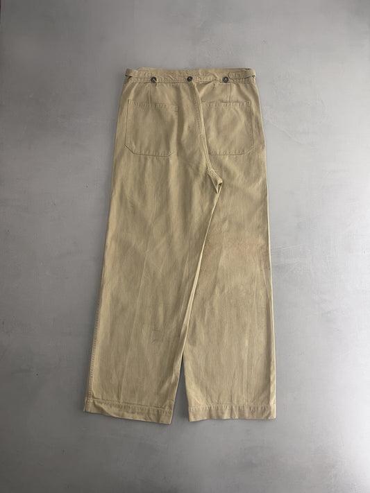 50's Aus Military Press Stud Pants [34"]