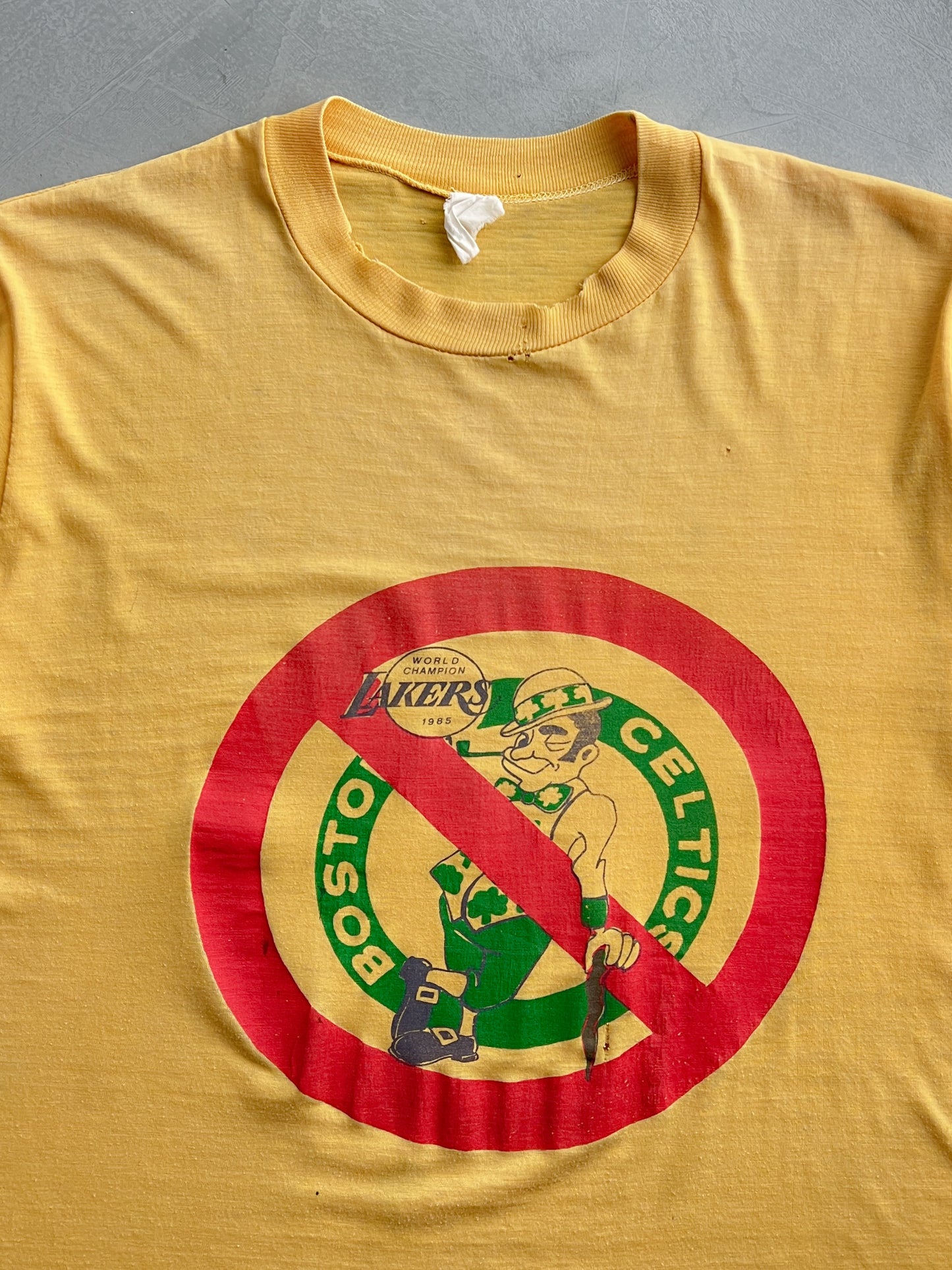 Faded 80's Lakers/Celtic Rivals Tee [L]