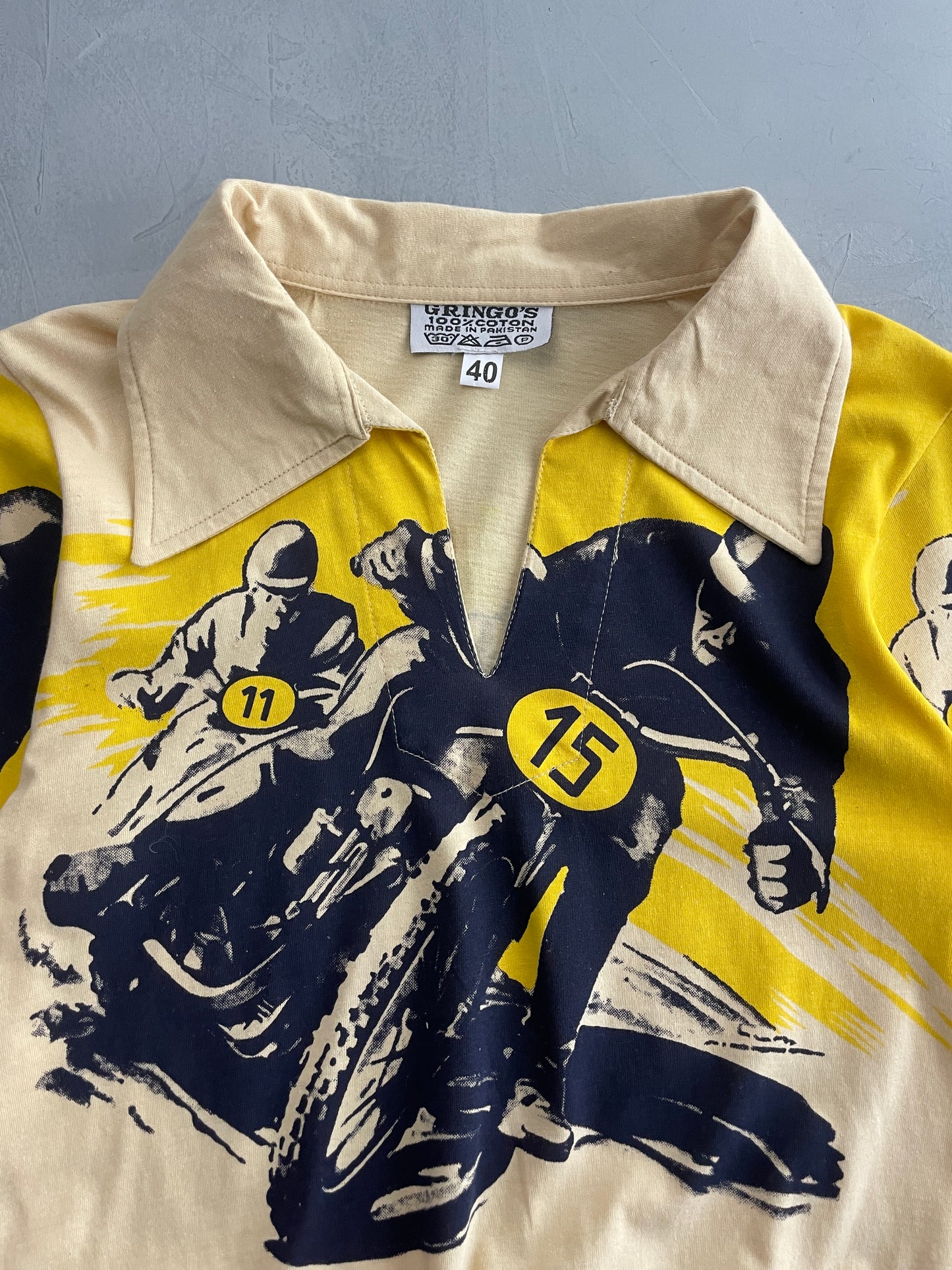 Deadstock 70's Motor-Cross Shirt [S]