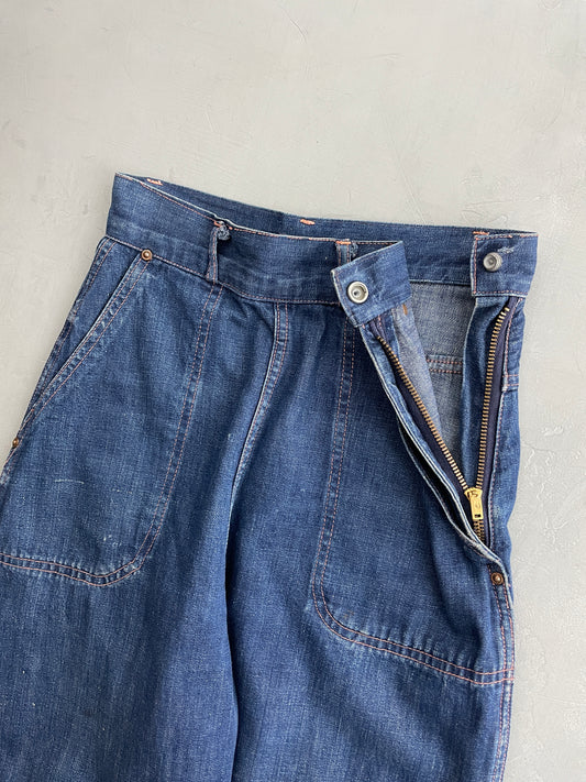 50's Side Zip Jeans [24"]