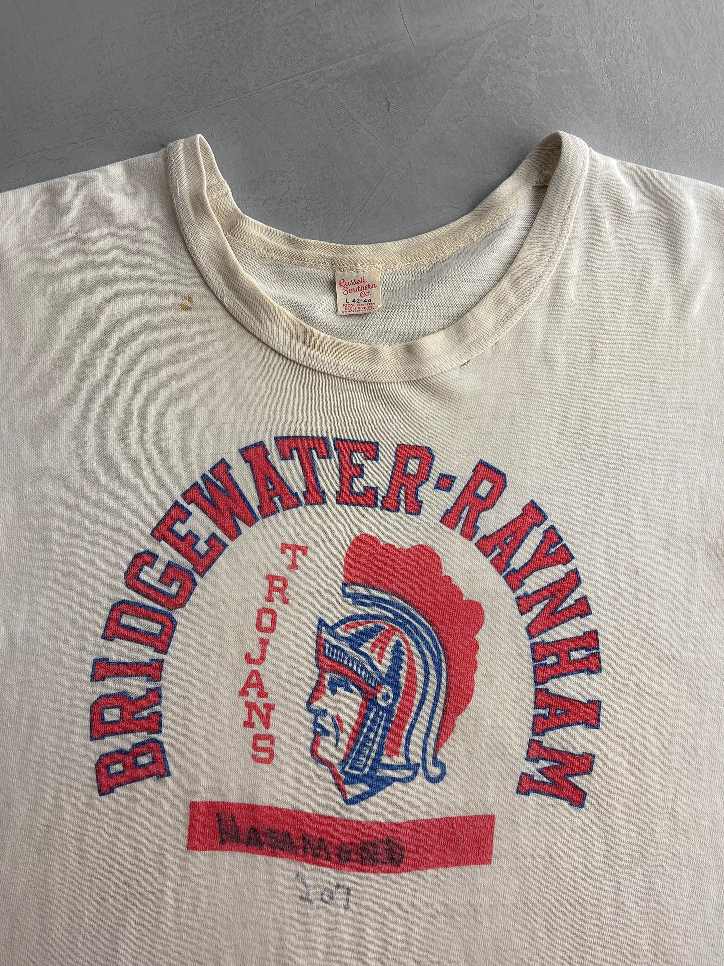 1950's Bridgewater Raynham Trojans Tee [L]