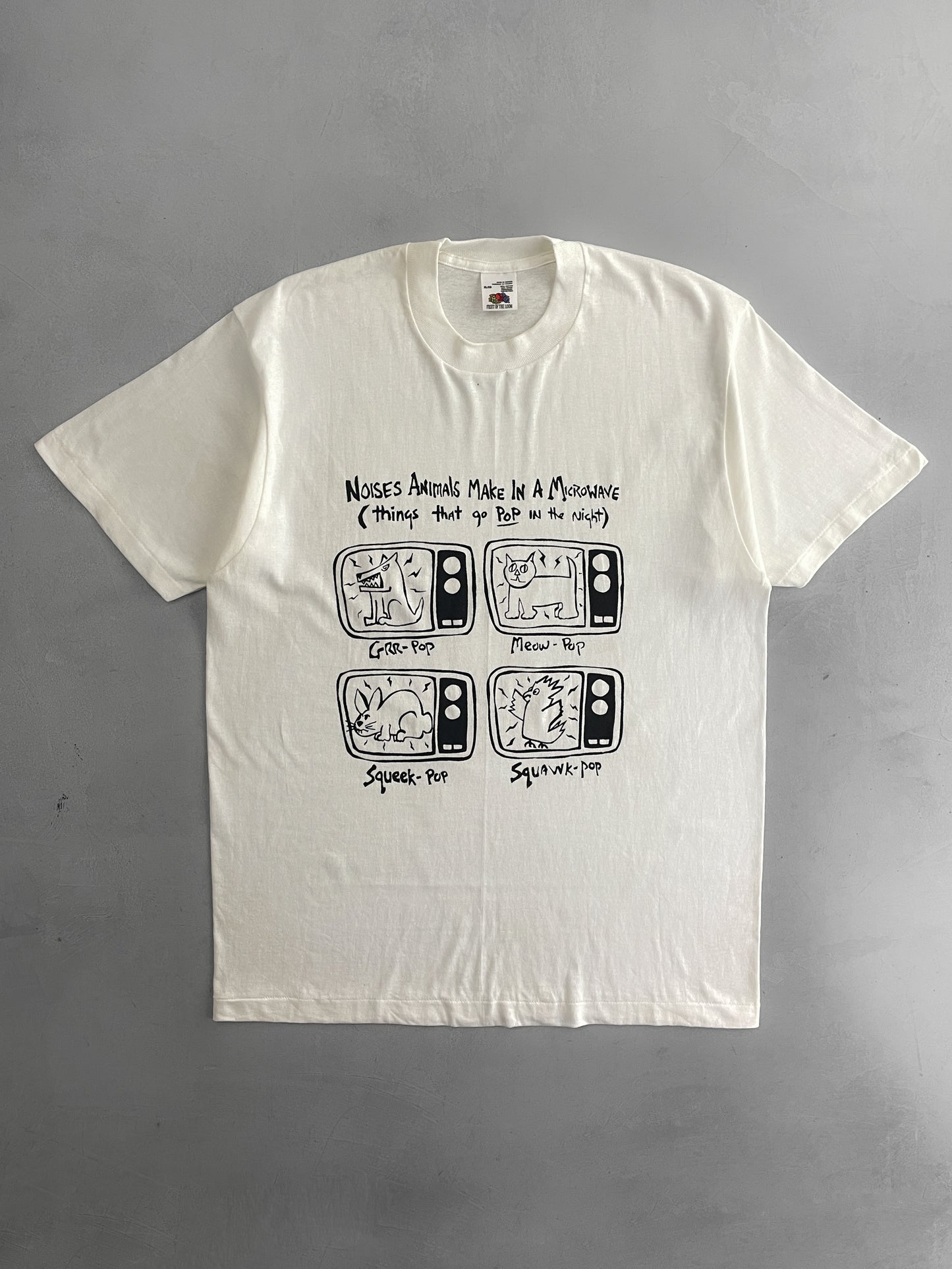 "Noises Animals Make In A Microwave" Tee [XL]