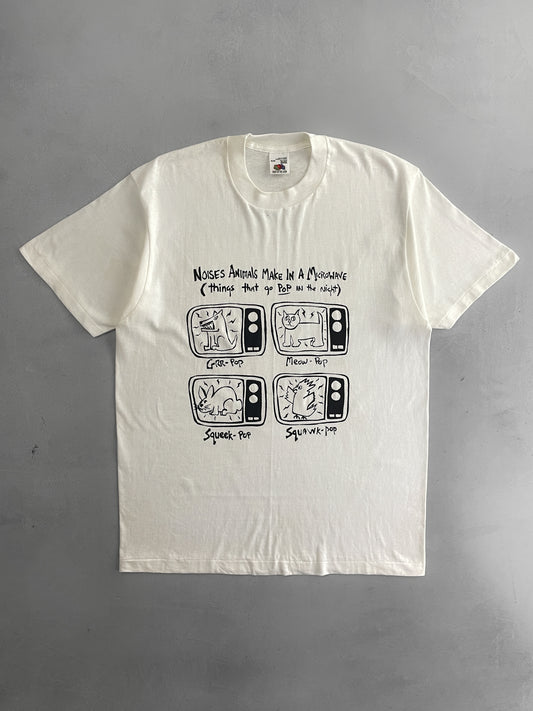 "Noises Animals Make In A Microwave" Tee [XL]