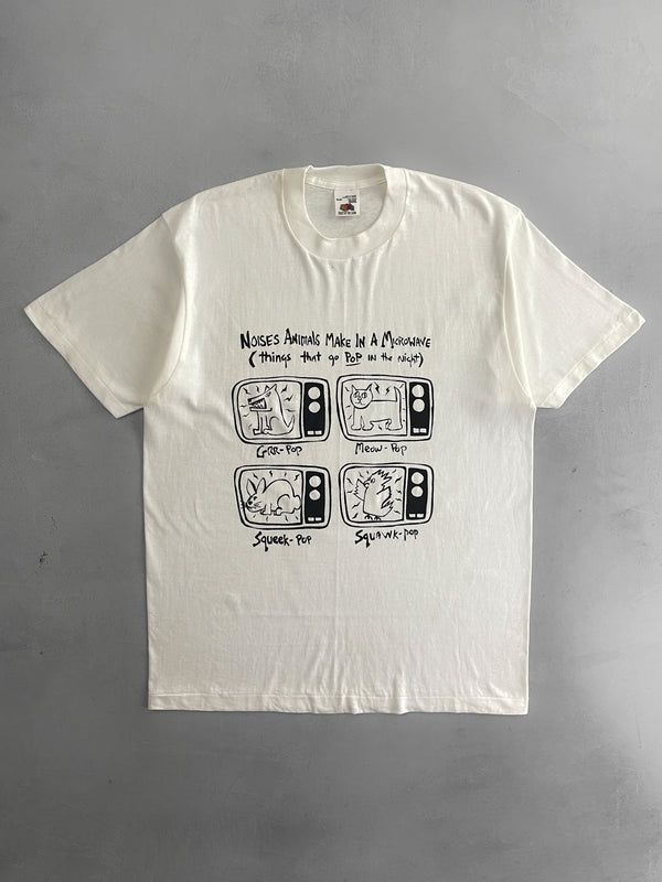 "Noises Animals Make In A Microwave" Tee [XL]