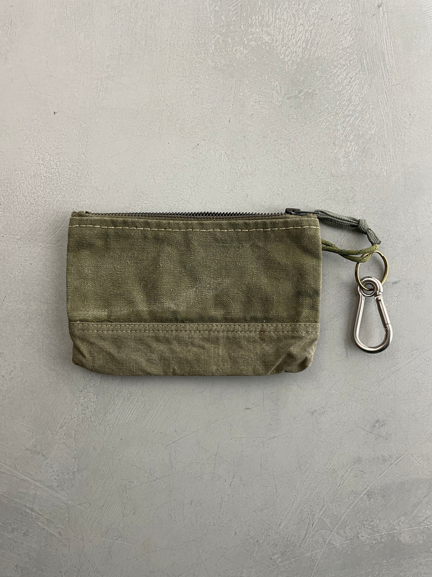 Military Canvas Zip Pouch