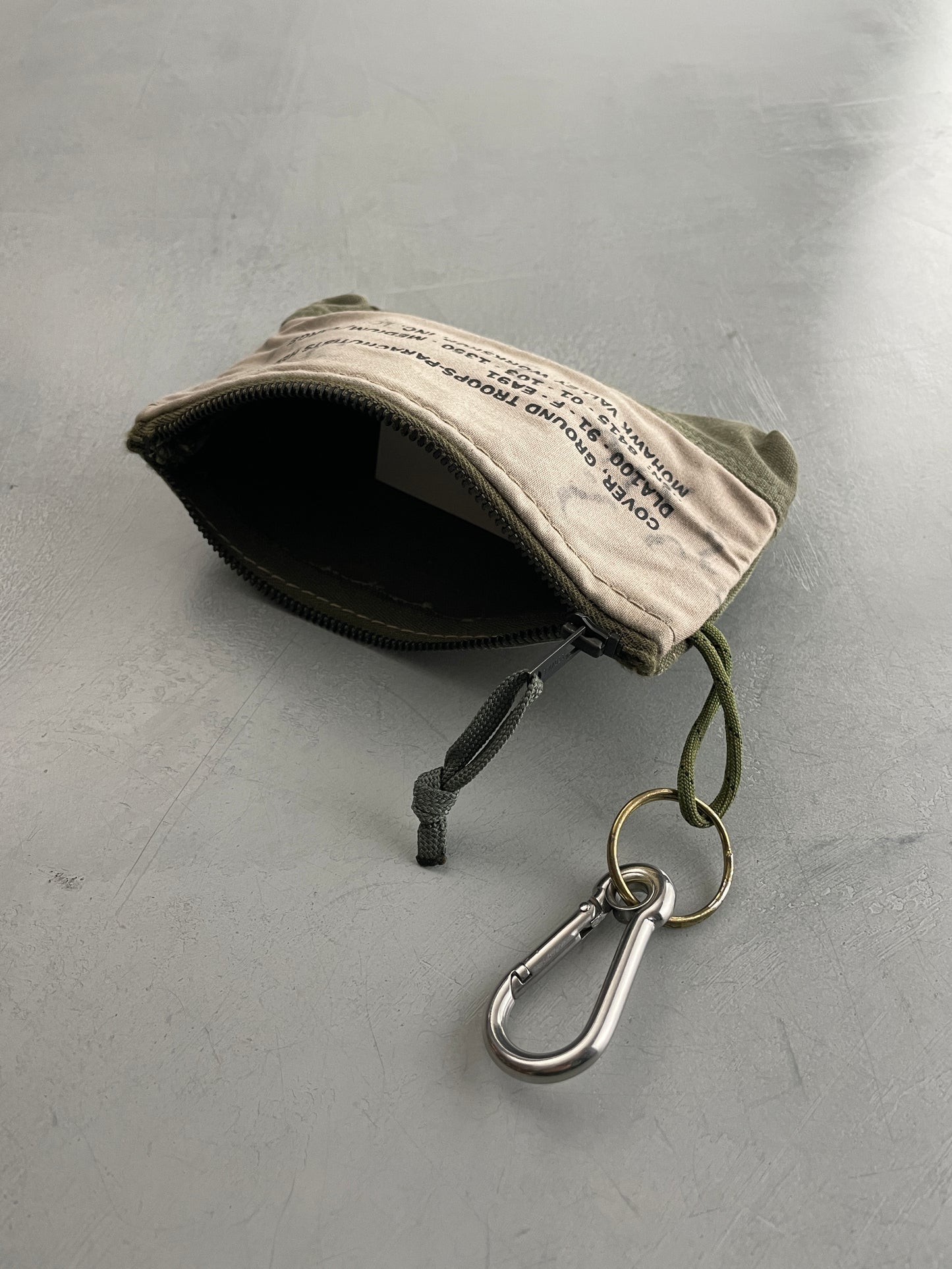 Military Canvas Zip Pouch