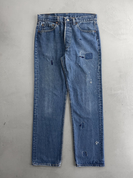 Thrashed Made in USA Levi's 501's [30"]