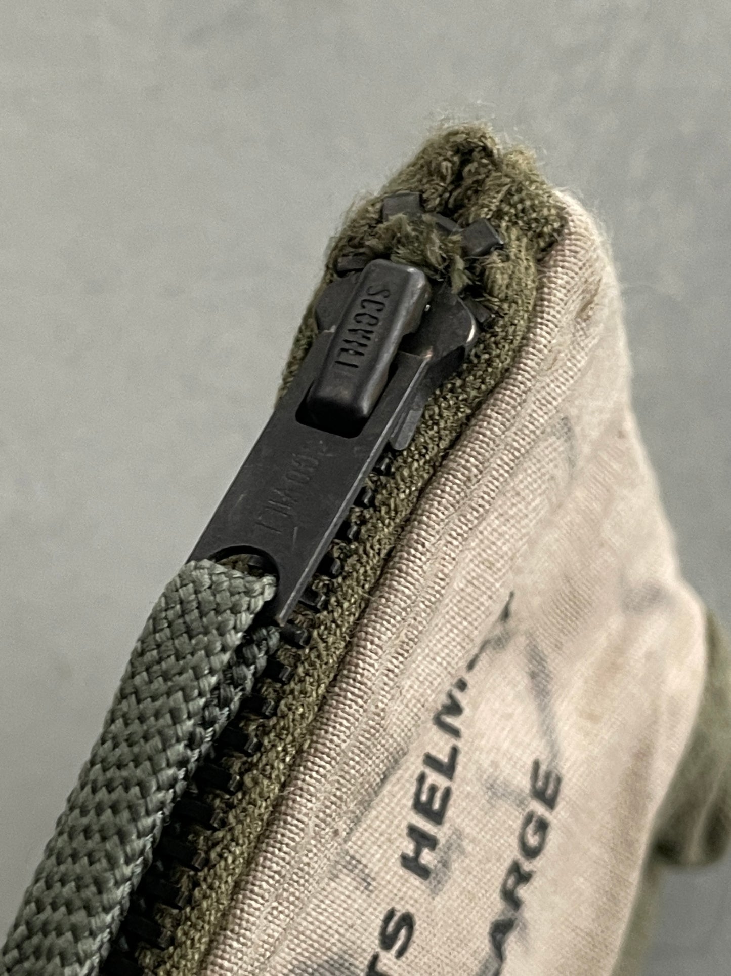 Military Canvas Zip Pouch