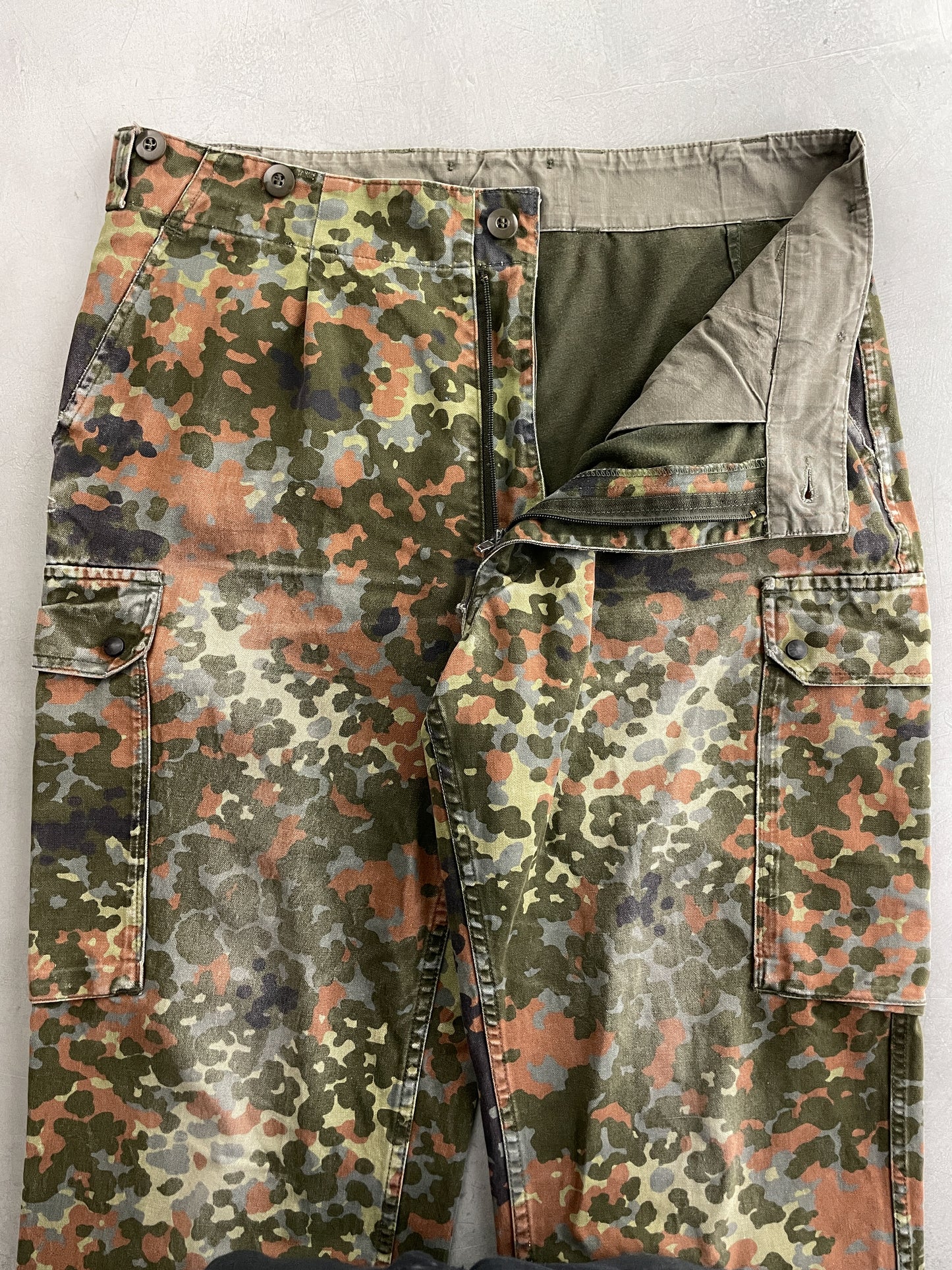 1990's German Fleck Camo Pants [35"]