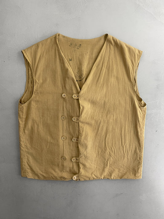 1970's Double Breasted Pakistan Army Vest [L]