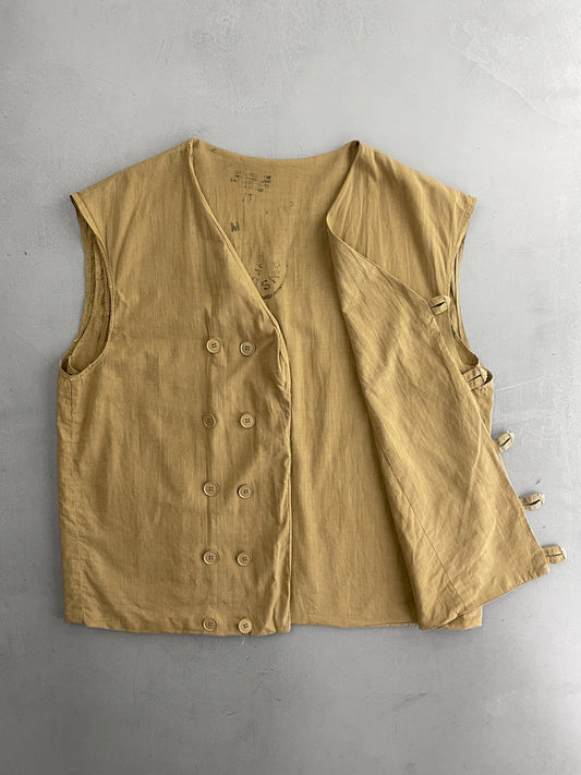 1970's Double Breasted Pakistan Army Vest [L]