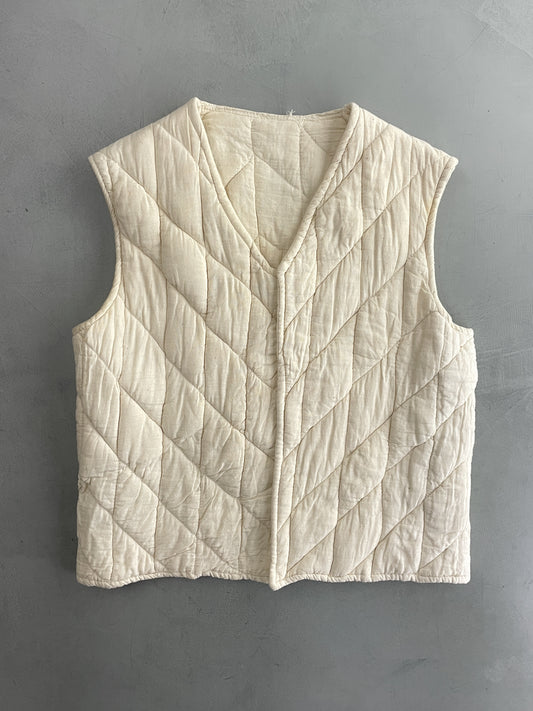 Quilted Linen Vest [M]
