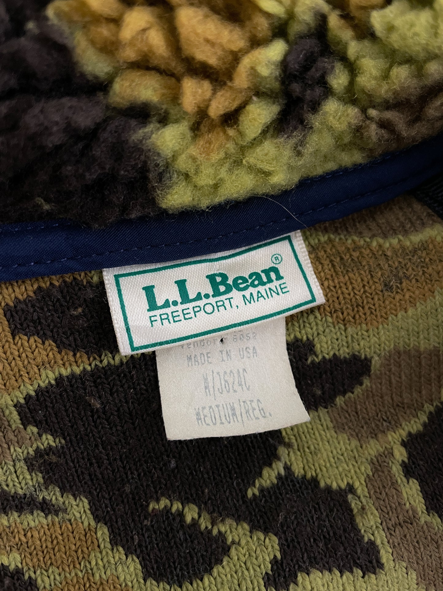 LL Bean Deep Pile Fleece Jacket [L/XL]