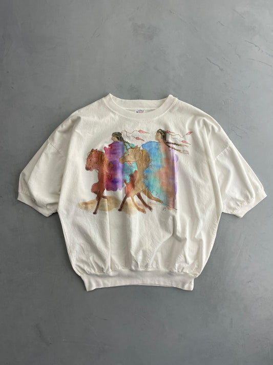 Hand Painted Cotton Pullover [XXL]