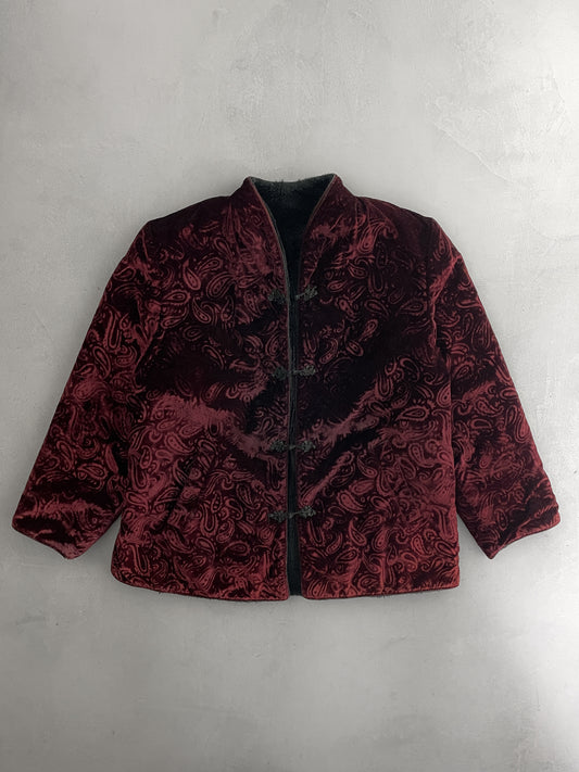 Paisley Velvet Smokers Jacket [M]